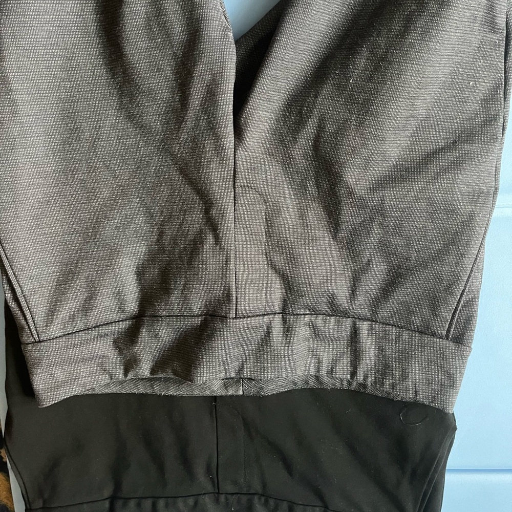 Gray and Black Pants